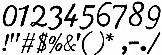 Olympia Script Font OTHER CHARS