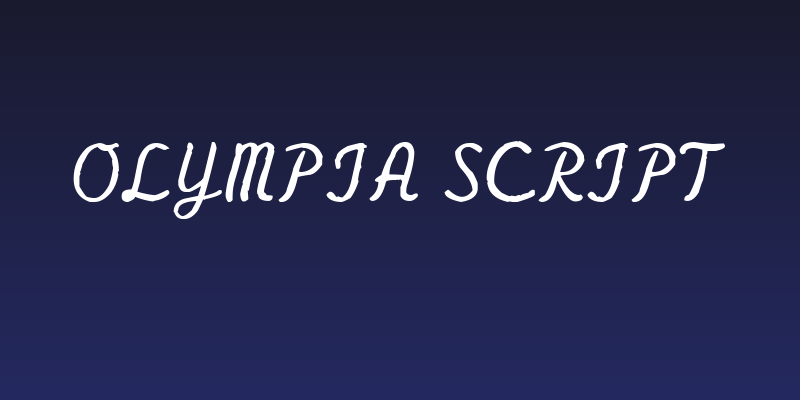Olympia Script Social Header