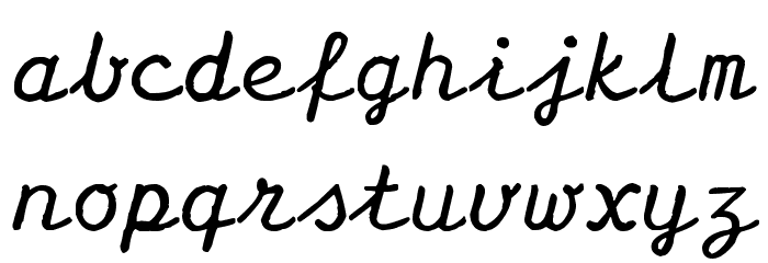 Olympia Script Font LOWERCASE