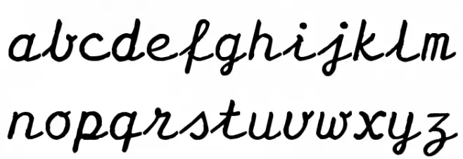 Olympia Script フォント 小文字