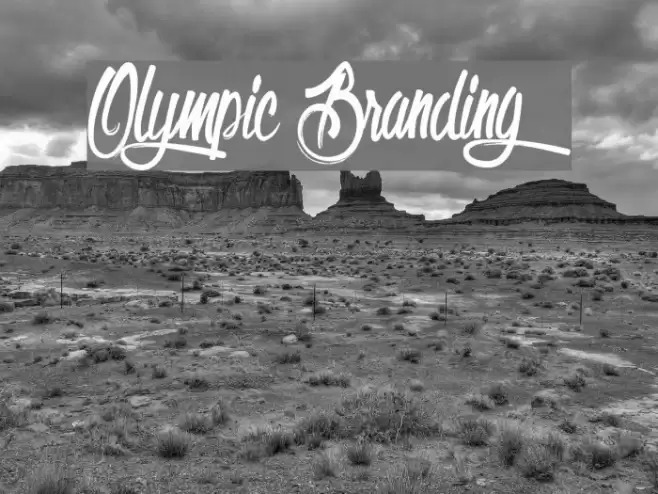 Olympic Branding Font examples
