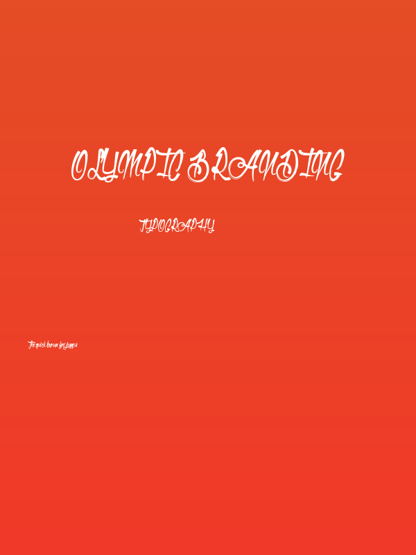 Olympic Branding Poster