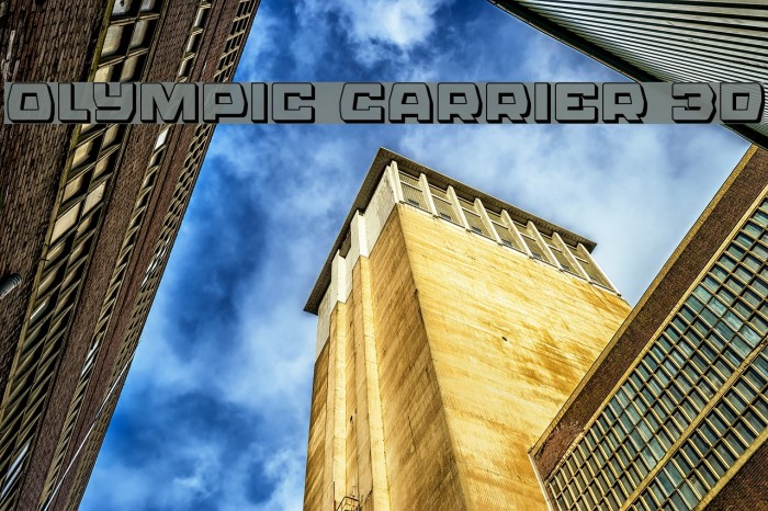 Olympic Carrier 3D Font examples