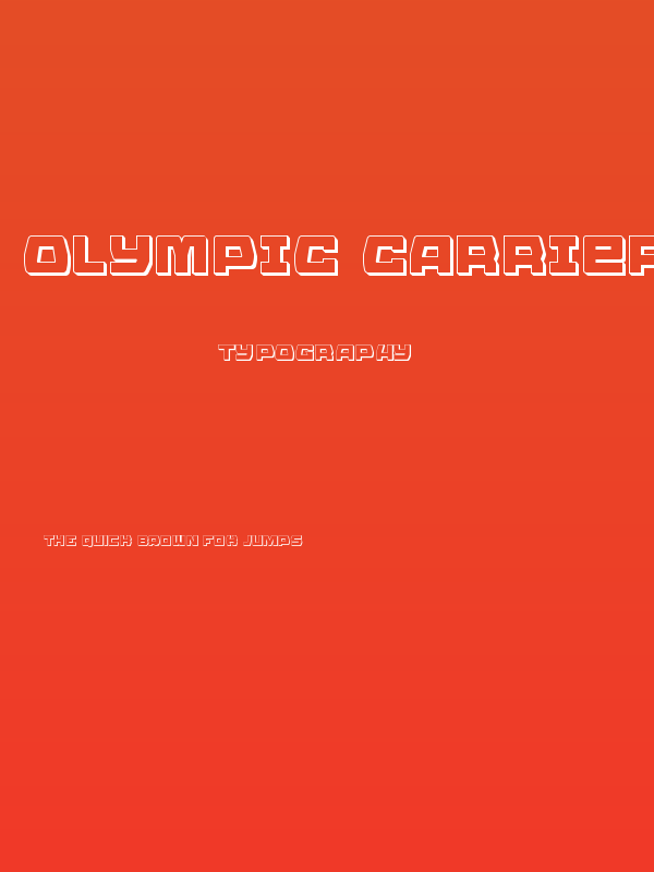 Olympic Carrier 3D Poster