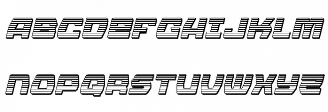 Olympic Carrier Chrome Italic Polices MAJUSCULES