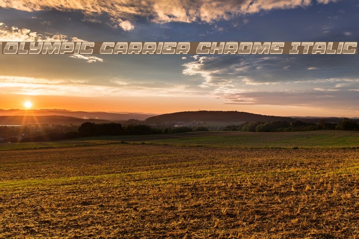 Olympic Carrier Chrome Italic Example 1