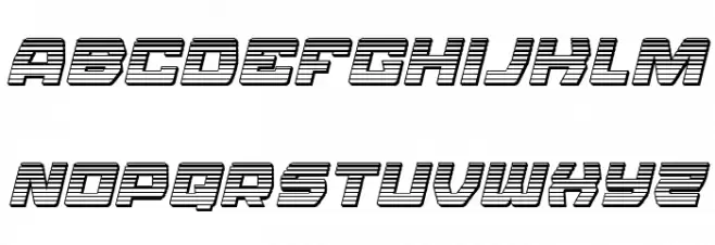 Olympic Carrier Chrome Italic फ़ॉन्ट लोअरकेस
