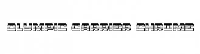 Olympic Carrier Chrome  免费字体下载