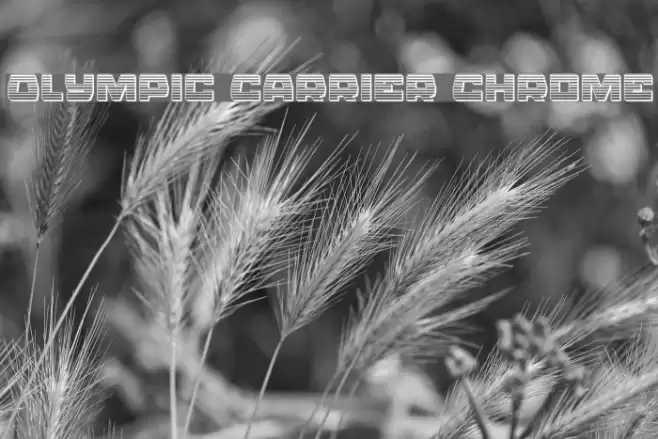Olympic Carrier Chrome फ़ॉन्ट examples
