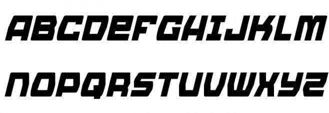 Olympic Carrier Condensed Italic Шрифта ВЕРХНИЙ