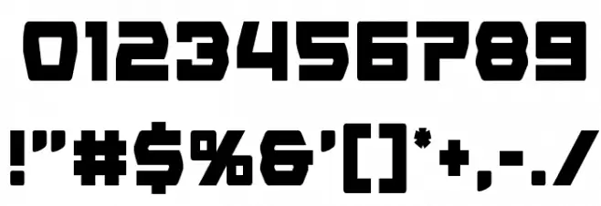 Olympic Carrier Condensed Font OTHER CHARS