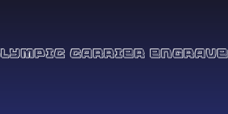 Olympic Carrier Engraved Social Header