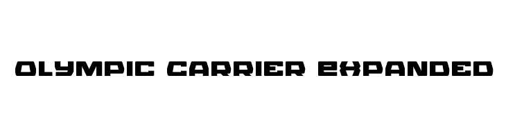 Olympic Carrier Expanded  免费字体下载