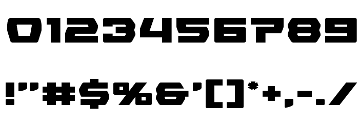 Olympic Carrier Expanded Font OTHER CHARS