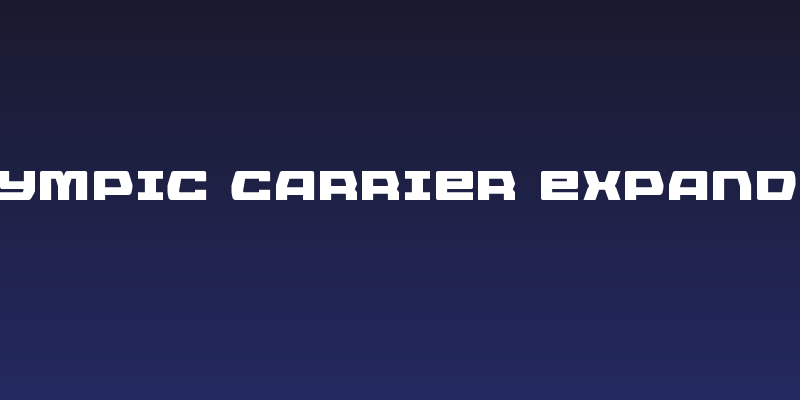 Olympic Carrier Expanded Social Header