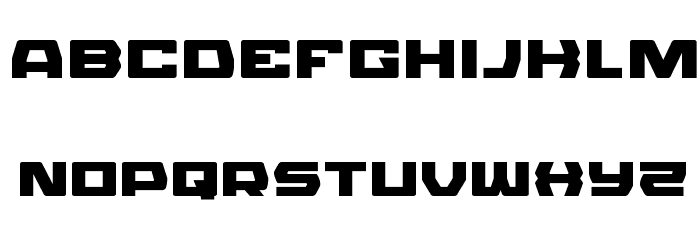 Olympic Carrier Expanded Font LOWERCASE