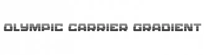 Olympic Carrier Gradient  Free Fonts Download