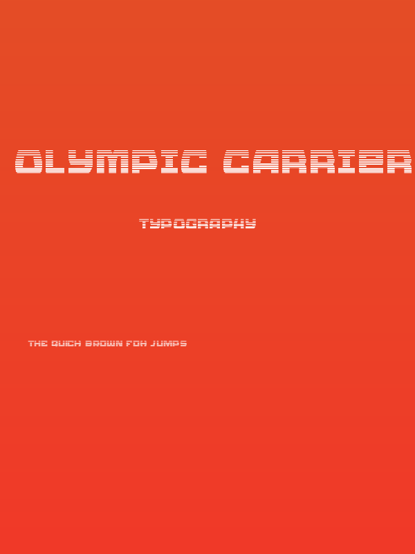 Olympic Carrier Gradient Poster