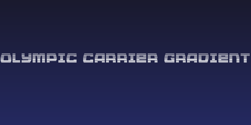 Olympic Carrier Gradient Social Header