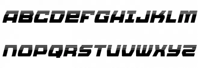 Olympic Carrier Halftone Italic Polices MAJUSCULES