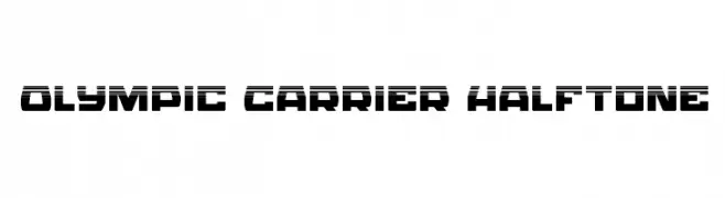 Olympic Carrier Halftone  Fuentes Gratis Descargar