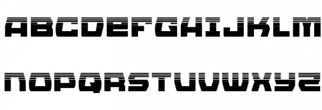 Olympic Carrier Halftone Schriftart Groß