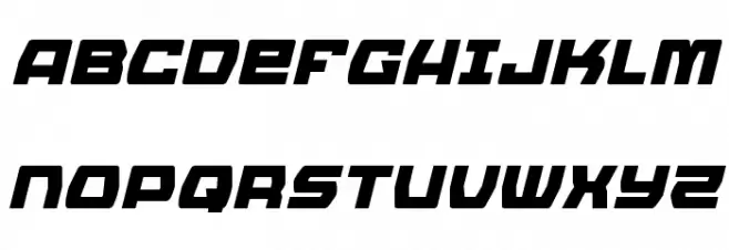 Olympic Carrier Italic Schriftart Groß