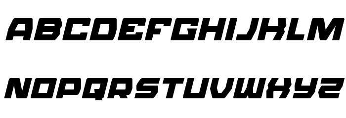 Olympic Carrier Italic Font LOWERCASE
