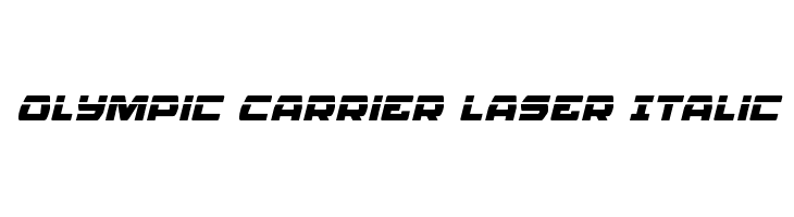 Olympic Carrier Laser Italic  免费字体下载