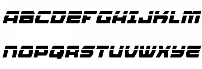 Olympic Carrier Laser Italic Fonte MAIÚSCULAS