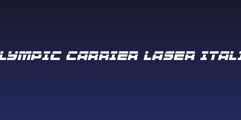 Olympic Carrier Laser Italic Social Header