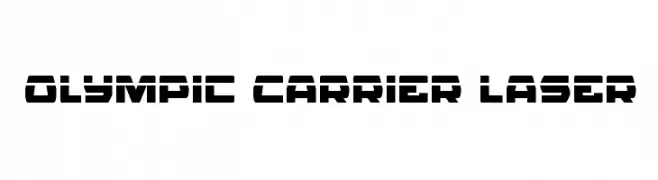 Olympic Carrier Laser  Frei Schriftart Herunterladen
