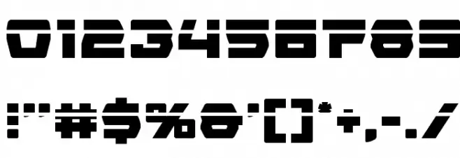 Olympic Carrier Laser Font OTHER CHARS