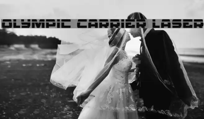 Olympic Carrier Laser Font examples