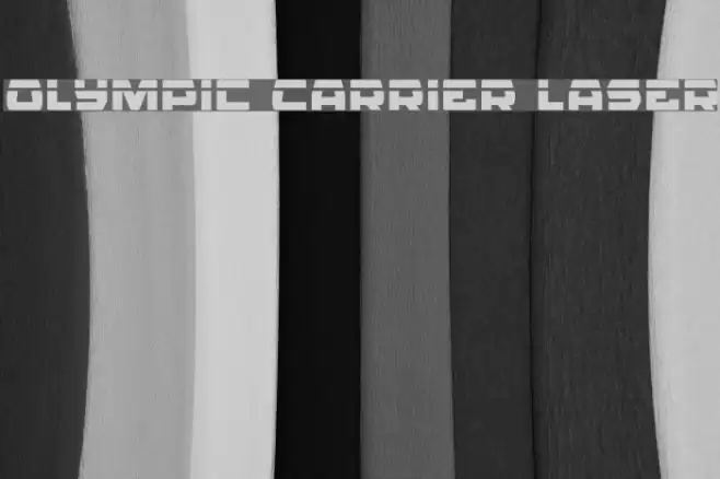Olympic Carrier Laser Font examples