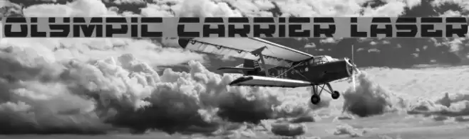 Olympic Carrier Laser Font examples