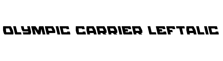 Olympic Carrier Leftalic  Descarca Fonturi Gratis
