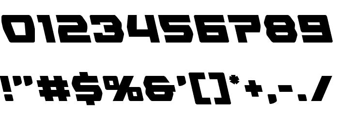 Olympic Carrier Leftalic Font OTHER CHARS