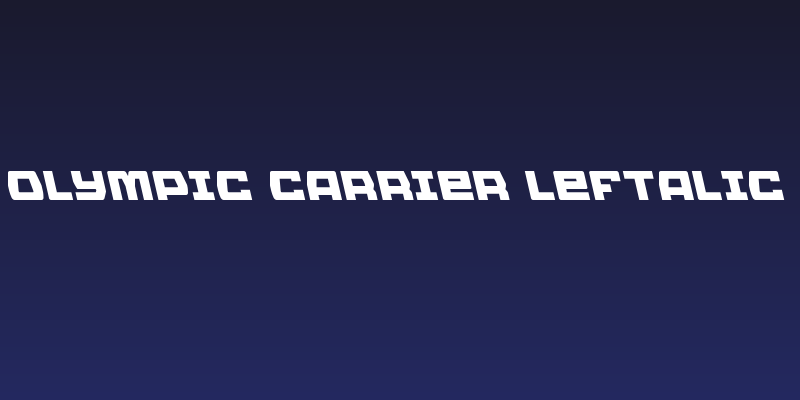 Olympic Carrier Leftalic Social Header