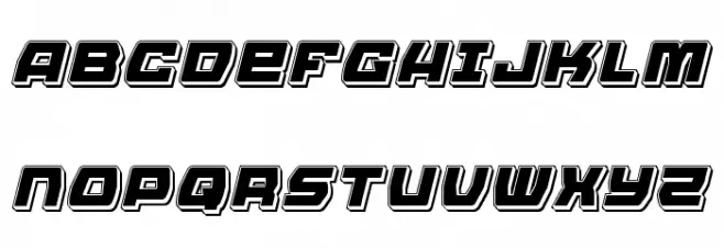 Olympic Carrier Punch Italic Schriftart Groß