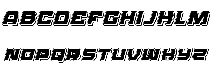 Olympic Carrier Punch Italic Font LOWERCASE