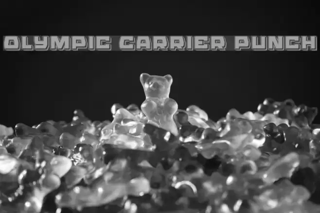 Olympic Carrier Punch Font examples