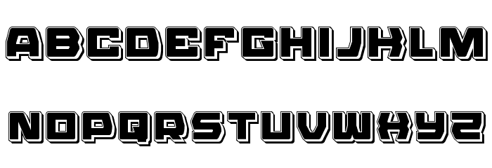 Olympic Carrier Punch Font LOWERCASE