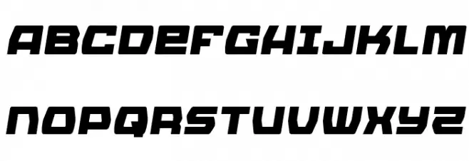 Olympic Carrier Semi-Italic Fonte MAIÚSCULAS