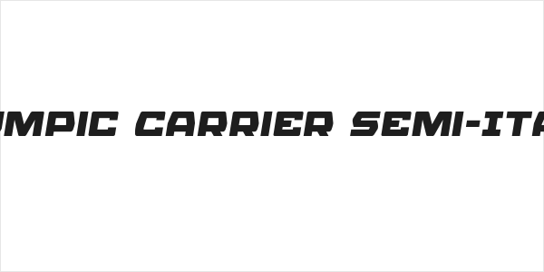 Olympic Carrier Semi-Italic Logo