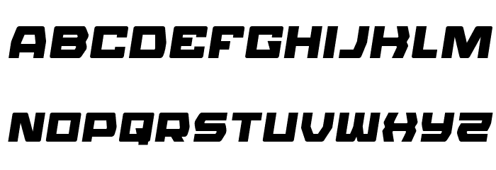 Olympic Carrier Semi-Italic Font LOWERCASE