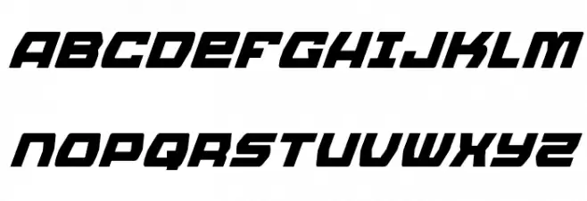 Olympic Carrier Super-Italic Fonte MAIÚSCULAS
