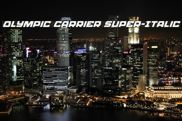 Olympic Carrier Super-Italic Example 1
