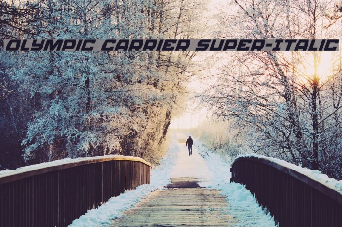 Olympic Carrier Super-Italic Example 3