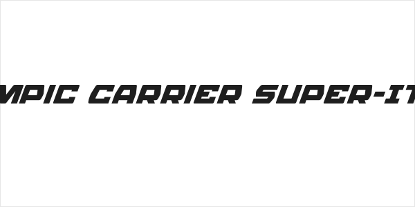 Olympic Carrier Super-Italic Logo